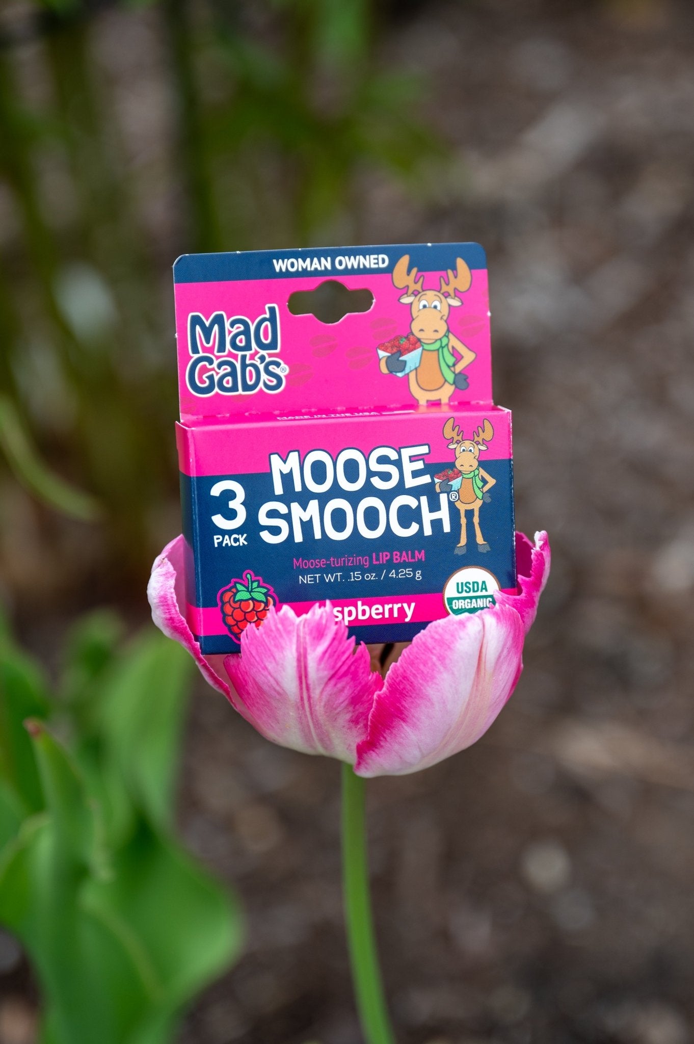 Moose Smooch Raspberry Lip Balm