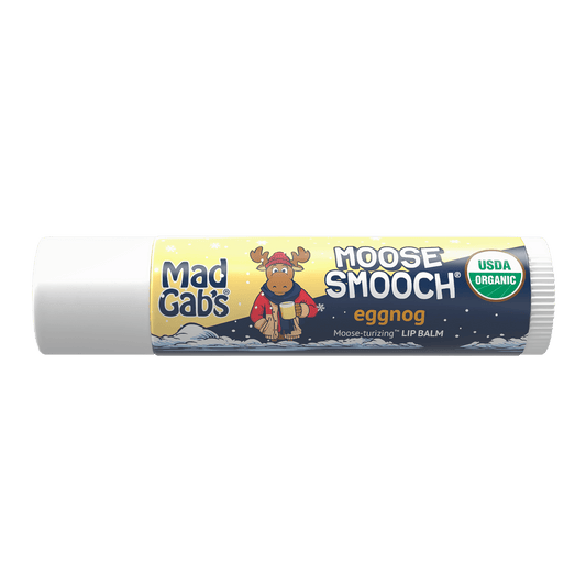 3pk Moose Smooch Holiday Lip Balm Assorted Pack-Candy Cane, Gingerbread, Eggnog