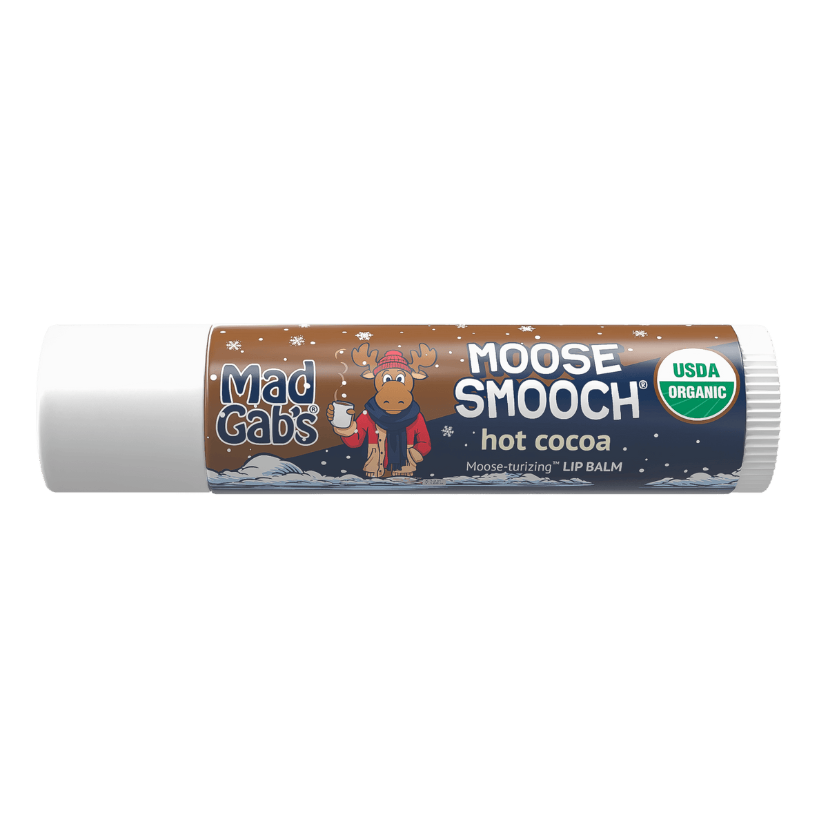 Holiday Lip Balm 3-Pack – Candy Cane, Sugar Cookie & Hot Cocoa Moose Smooch