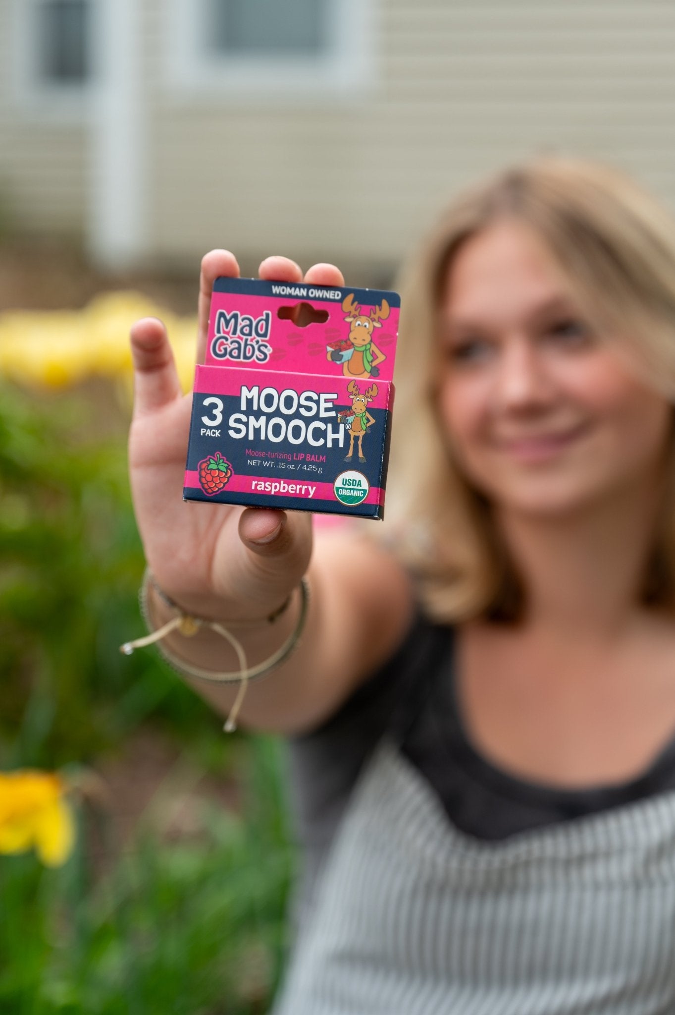 Moose Smooch Raspberry Lip Balm