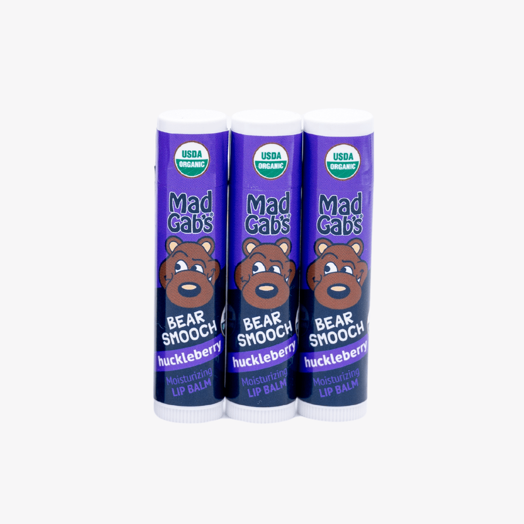 Organic Bear Smooch Huckleberry Lip Balm