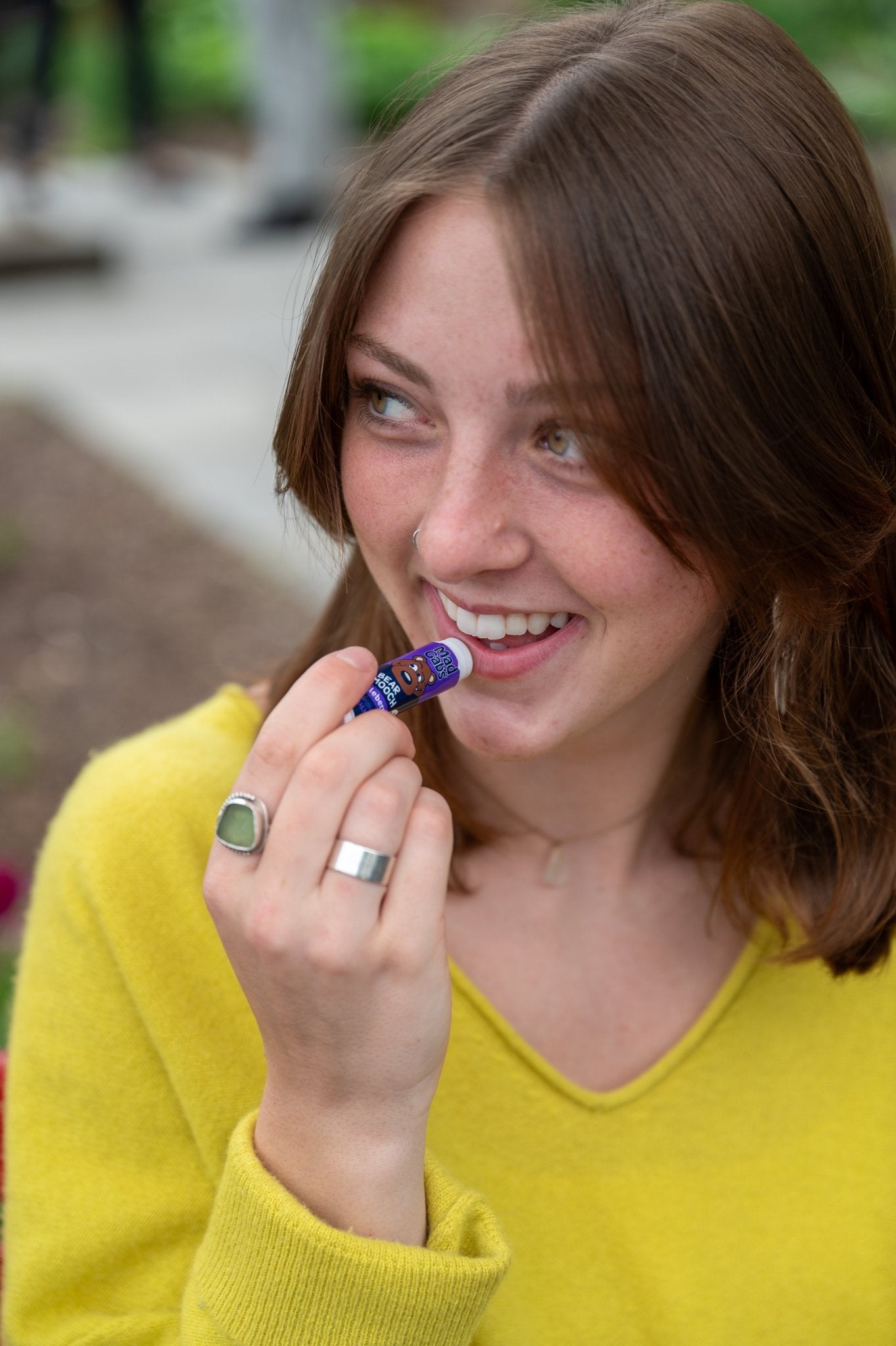 Organic Bear Smooch Huckleberry Lip Balm