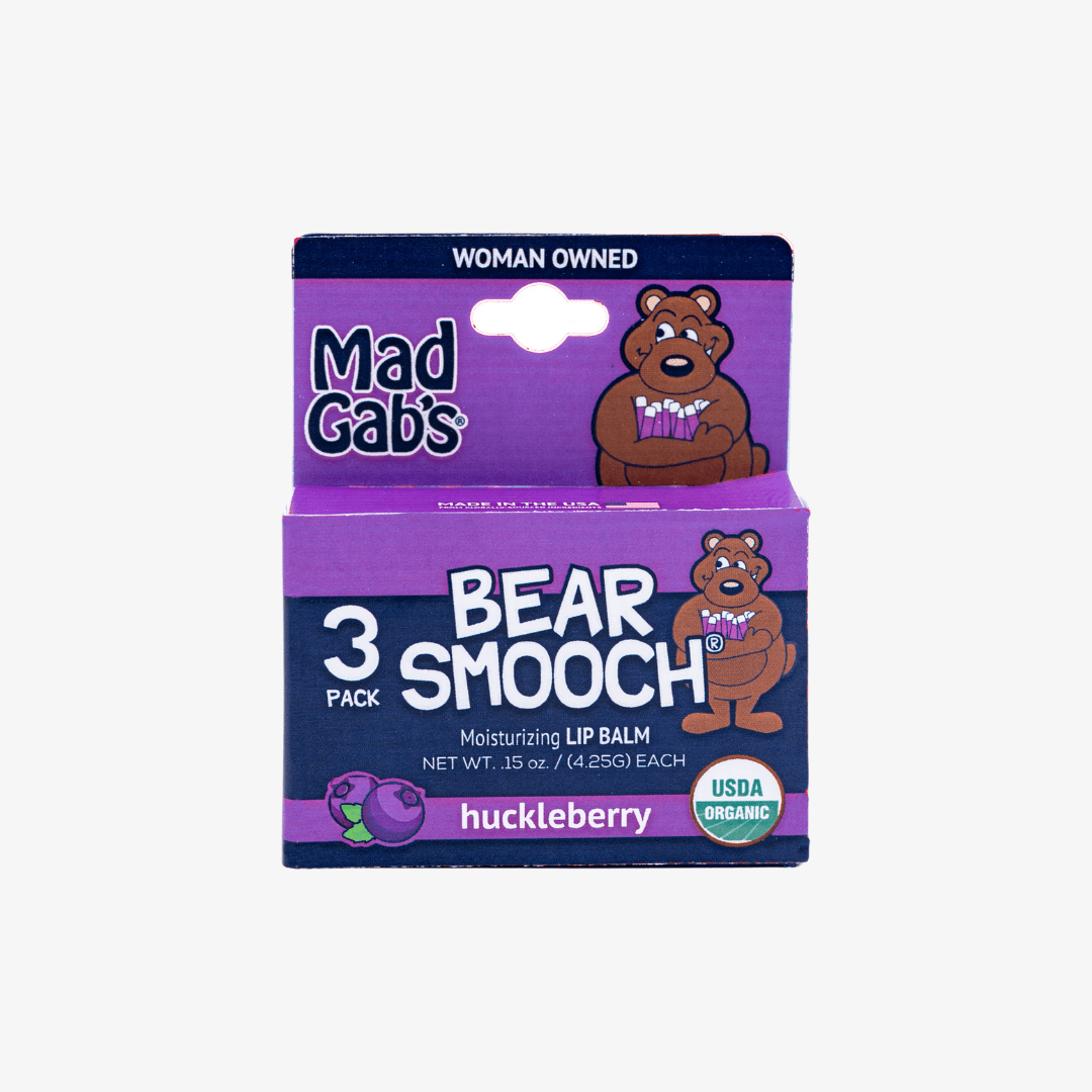 Organic Bear Smooch Huckleberry Lip Balm