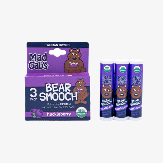 Organic Bear Smooch Huckleberry Lip Balm