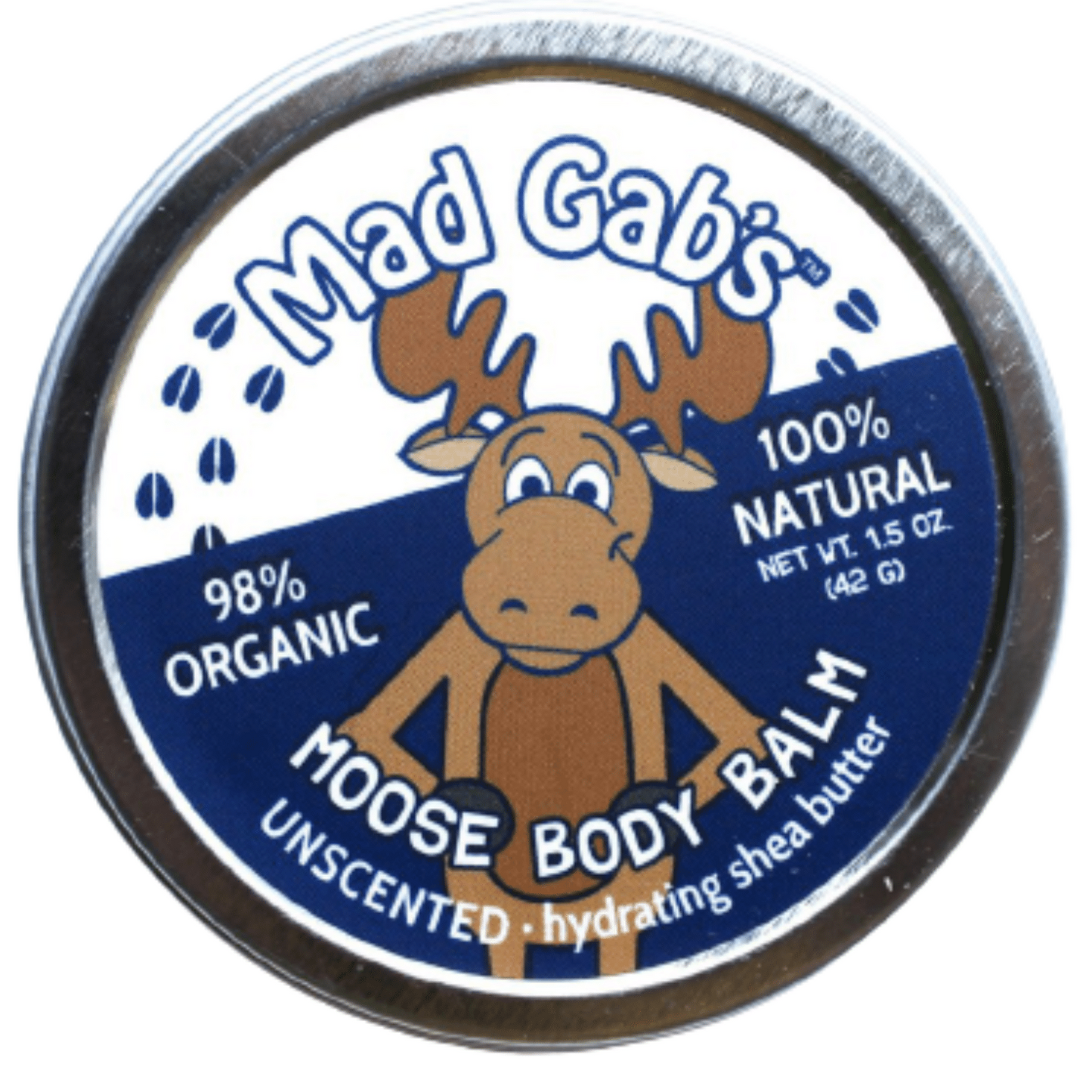 Mad Gab's Natural and Organic Unscented Moose Body Balm - Single